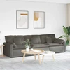 Modulinė sofa su pagalvėlėmis, šviesiai pilka