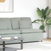 Modulinė sofa su pagalvėlėmis, šviesiai pilka, 100 cm