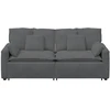 Modulinė sofa su pagalvėlėmis, tamsiai pilka