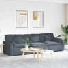 Modulinė sofa su pagalvėlėmis, tamsiai pilka
