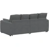 Modulinė sofa su pagalvėlėmis, tamsiai pilka