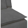Modulinė sofa su pagalvėlėmis, tamsiai pilka, 100 cm