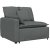 Modulinė sofa su pagalvėlėmis, tamsiai pilka