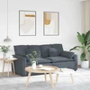 Modulinė sofa su pagalvėlėmis, tamsiai pilka