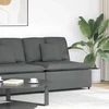 Modulinė sofa su pagalvėlėmis, tamsiai pilka, 100 cm