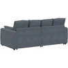 Modulinė sofa su pagalvėlėmis, tamsiai pilka