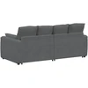 Modulinė sofa su pagalvėlėmis, tamsiai pilka