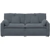 Modulinė sofa su pagalvėlėmis, tamsiai pilka