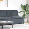 Modulinė sofa su pagalvėlėmis, tamsiai pilka, 100 cm