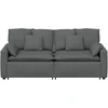 Modulinė sofa su pagalvėlėmis, tamsiai pilka