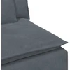 Modulinė sofa su pagalvėlėmis, tamsiai pilka, 100 cm