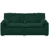 Modulinė sofa su pagalvėlėmis, tamsiai žalia