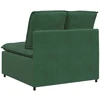 Modulinė sofa su pagalvėlėmis, tamsiai žalia, 100 cm