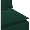 Modulinė sofa su pagalvėlėmis, tamsiai žalia, 100 cm
