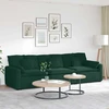 Modulinė sofa su pagalvėlėmis, tamsiai žalia