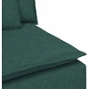Modulinė sofa su pagalvėlėmis, tamsiai žalia, 100 cm
