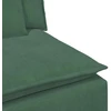 Modulinė sofa su pagalvėlėmis, tamsiai žalia, 100 cm