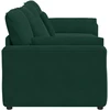 Modulinė sofa su pagalvėlėmis, tamsiai žalia