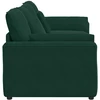 Modulinė sofa su pagalvėlėmis, tamsiai žalia