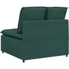 Modulinė sofa su pagalvėlėmis, tamsiai žalia, 100 cm
