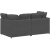 Modulinė sofa su pagalvėlėmis, velvetas, tamsiai pilka