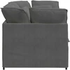 Modulinė sofa su pagalvėlėmis, velvetas, tamsiai pilka