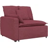 Modulinė sofa su pagalvėlėmis, vyno raudonumo