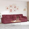 Modulinė sofa su pagalvėlėmis, vyno raudonumo