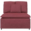 Modulinė sofa su pagalvėlėmis, vyno raudonumo, 100 cm