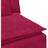 Modulinė sofa su pagalvėlėmis, vyno raudonumo, 100 cm
