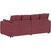 Modulinė sofa su pagalvėlėmis, vyno raudonumo