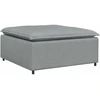 Modulinė sofa su pakoja ir pagalvėlėmis, šviesiai pilka