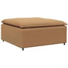 Modulinė sofa su pakoja ir pagalvėlėmis, smėlio spalvos