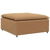 Modulinė sofa su pakoja ir pagalvėlėmis, smėlio spalvos