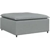 Modulinė sofa su pakoja ir pagalvėlėmis, šviesiai pilka