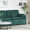 Modulinė sofa su porankiais ir pagalvėlėmis, tamsiai žalia, 100 cm