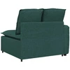 Modulinė sofa su porankiais ir pagalvėlėmis, tamsiai žalia, 100 cm