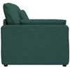 Modulinė sofa su porankiais ir pagalvėlėmis, tamsiai žalia, 100 cm