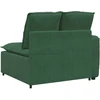 Modulinė sofa su porankiais ir pagalvėlėmis, tamsiai žalia, 100 cm