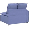Modulinė sofa su porankiu, džinsinės mėlynos spalvos, 100 cm