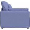 Modulinė sofa su porankiu, džinsinės mėlynos spalvos, 100 cm