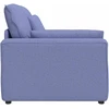 Modulinė sofa su porankiu, džinsinės mėlynos spalvos, 100 cm