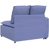 Modulinė sofa su porankiu, džinsinės mėlynos spalvos, 100 cm