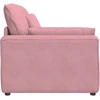 Modulinė sofa su porankiu ir pagalvėlėmis, rožinė, 100 cm