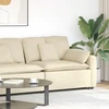 Modulinė sofa su porankiu ir pagalvėlėmis, kreminės spalvos, 100 cm