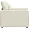 Modulinė sofa su porankiu ir pagalvėlėmis, kreminės spalvos, 100 cm