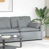 Modulinė sofa su porankiu ir pagalvėlėmis, šviesiai pilka, 100 cm