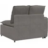 Modulinė sofa su porankiu ir pagalvėlėmis, šviesiai pilka, 100 cm