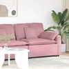Modulinė sofa su porankiu ir pagalvėlėmis, rožinė, 100 cm