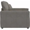 Modulinė sofa su porankiu ir pagalvėlėmis, šviesiai pilka, 100 cm
